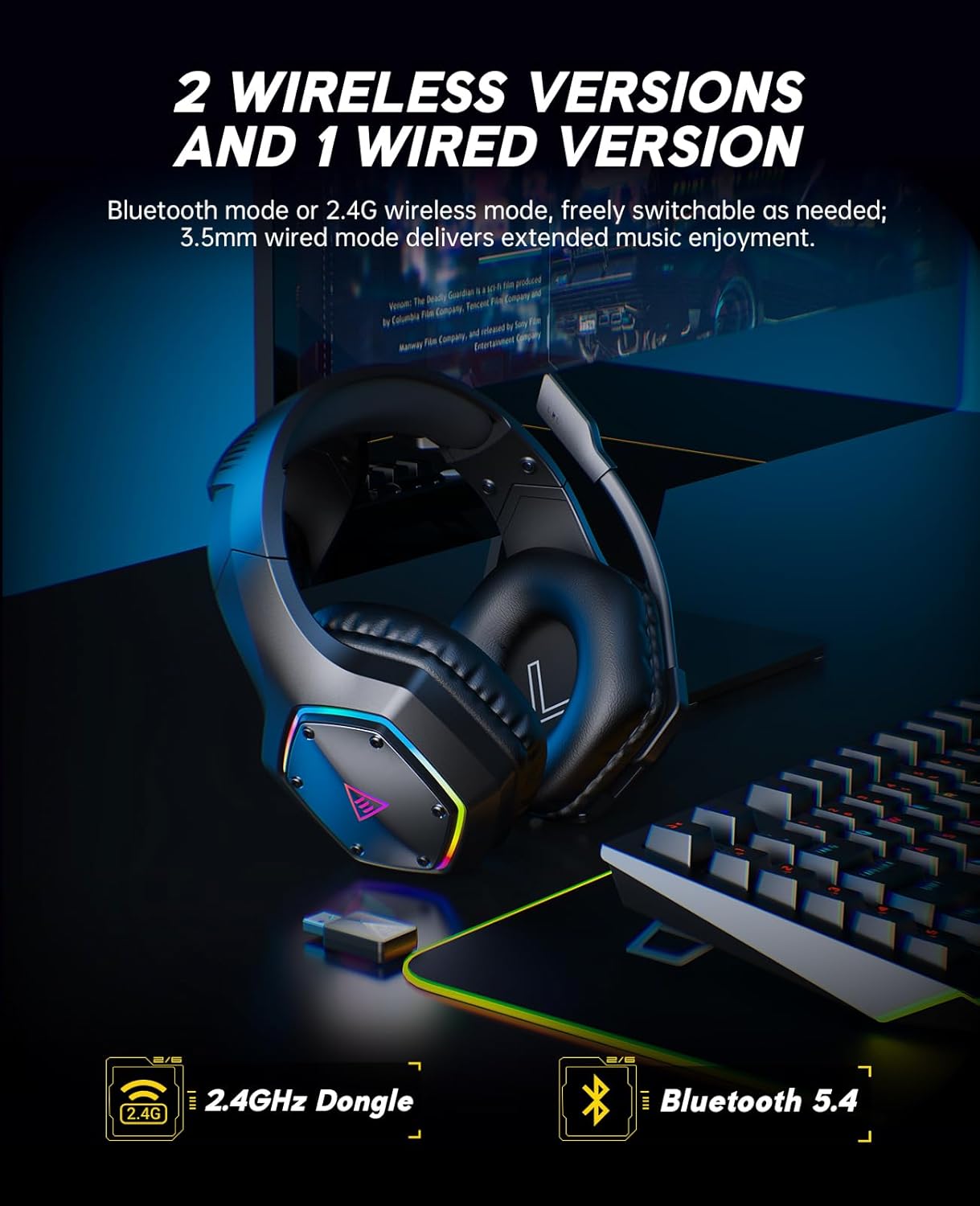 2.4GHz Wireless Gaming Headset - Gaming Headset Rgb review and price