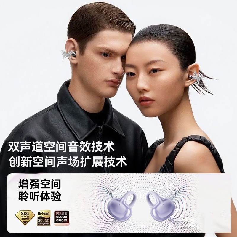 Erdu Ear Clip Wireless Earphon - Noise Cancelling Headphone review and price