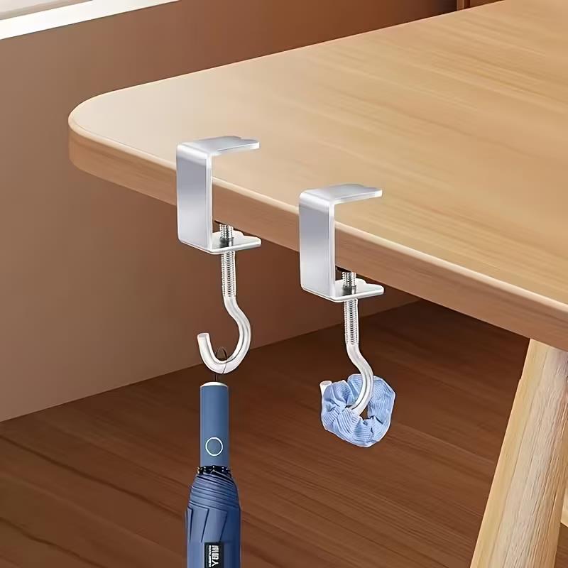 4pcs Removable Desk Hooks: Bac - Headphone Stand Desk review and price