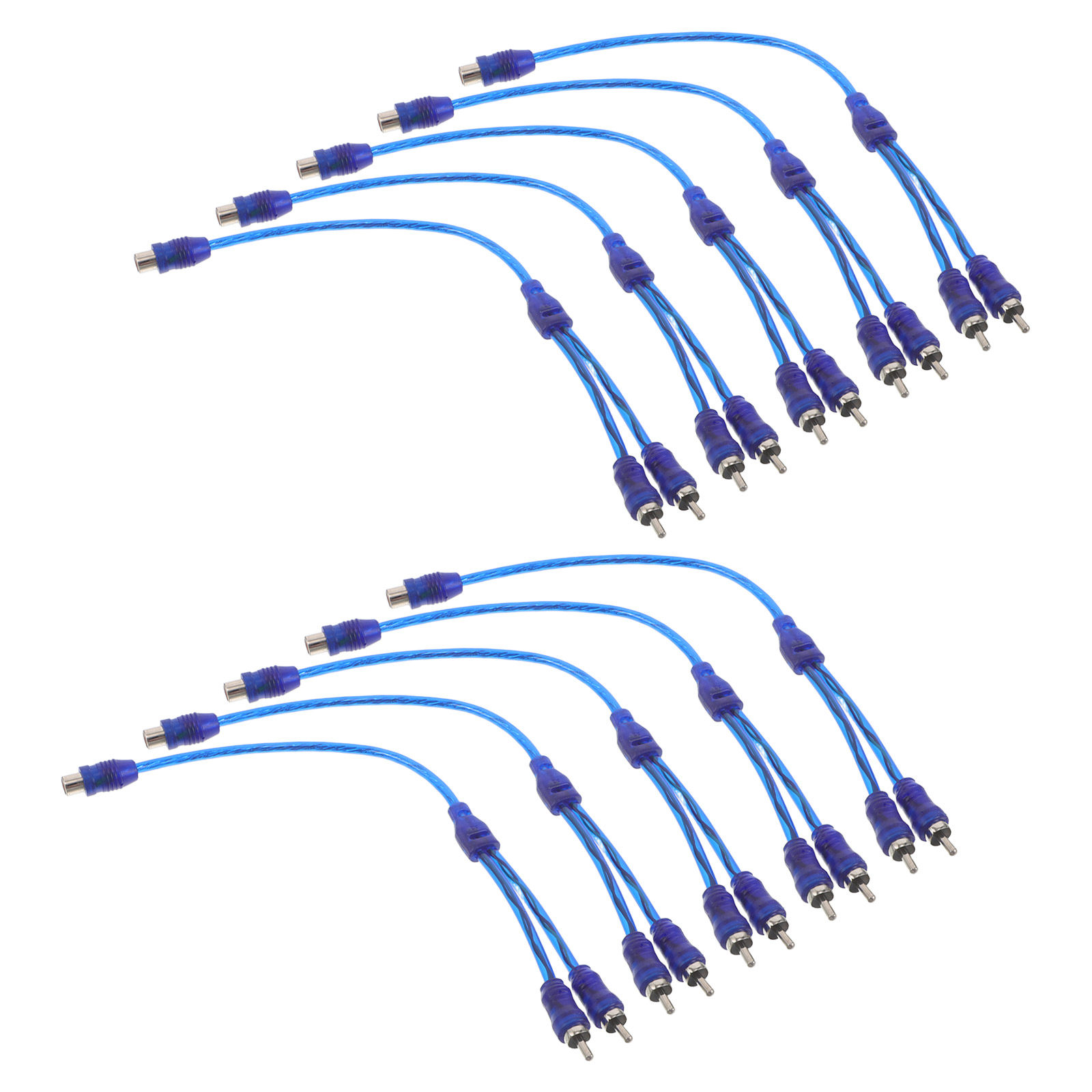 10Pcs Rca Splitter Cable 1 Mal - Audio Splitter Y review and price