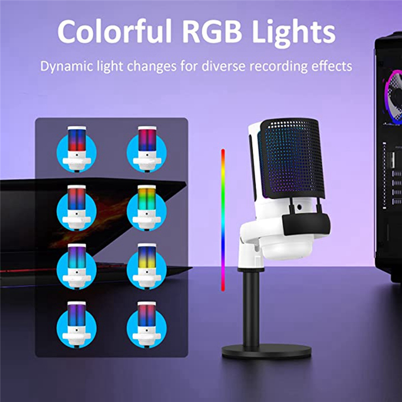 ABUO-Gaming Microphone, USB Mi - Gaming Headset Rgb review and price