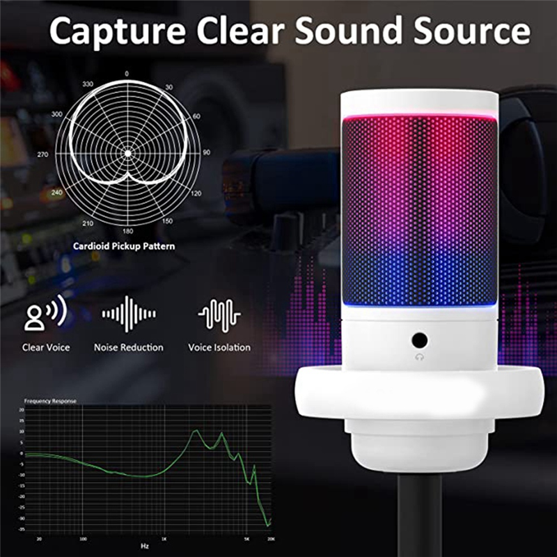 ABUO-Gaming Microphone, USB Mi - Gaming Headset Rgb review and price