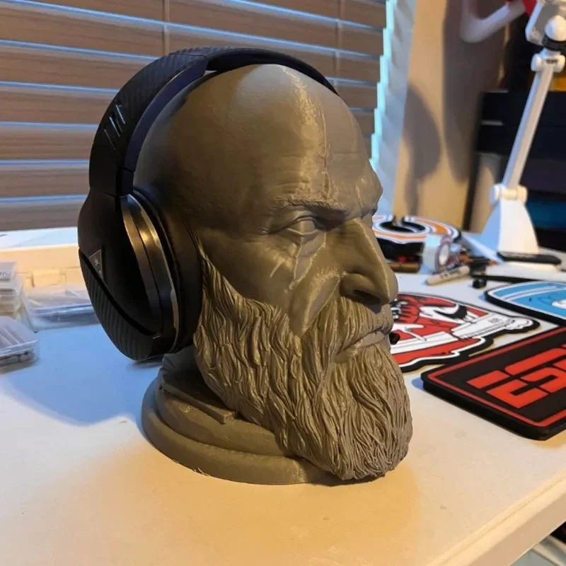 God Of War Kratos Statue Headp - Headphone Stand Desk review and price