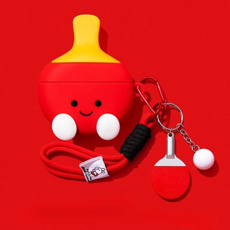 3D Table Tennis Cartoon Cute S - Earbuds Charging Case review and price