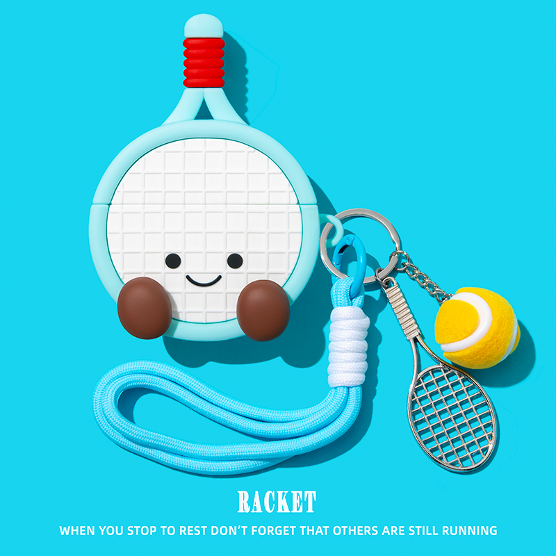 3D Table Tennis Cartoon Cute S - Earbuds Charging Case review and price