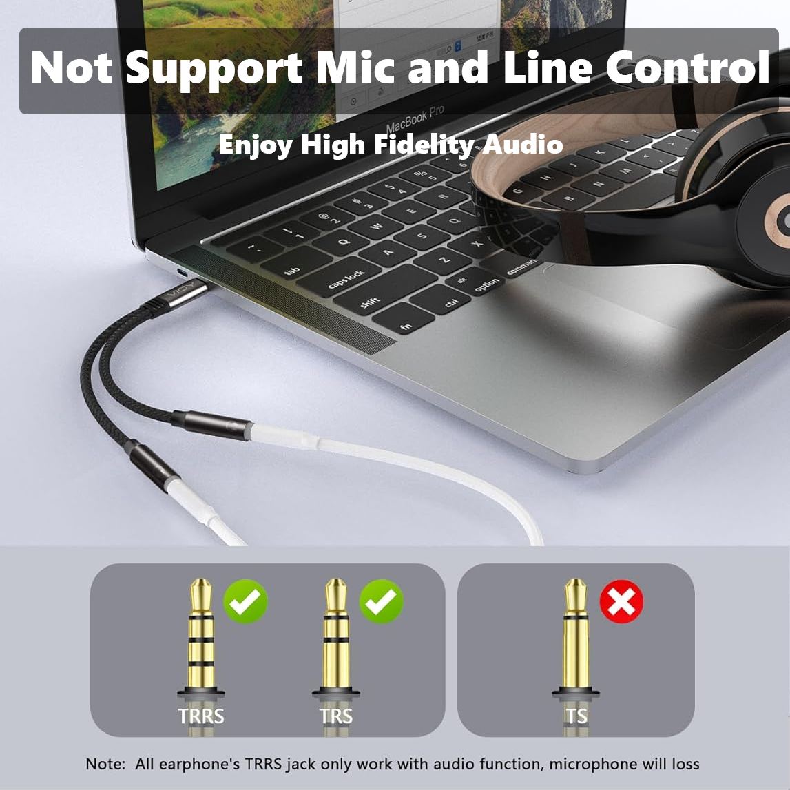 USB C To Dual 3.5mm Female Hea - Earphone Splitter Jack review and price